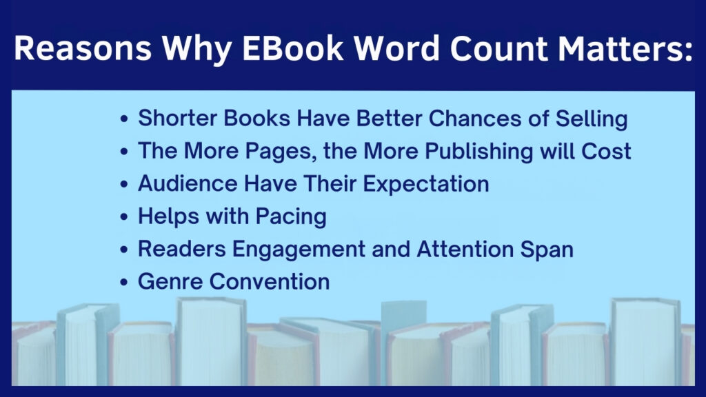 Reasons why ebook word count matters