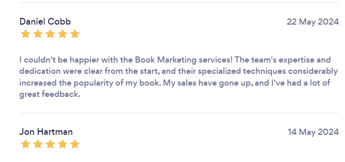 Book marketing services reviews